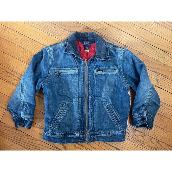 Polo Ralph Lauren Kids Classic Trucker Denim Jacket Size 5 - Picture 1 of 5